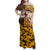 Veteran Dad Family Matching Off Shoulder Maxi Dress and Hawaiian Shirt The Strength of a Soldier - The Heart of a Father