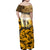 Veteran Dad Family Matching Off Shoulder Maxi Dress and Hawaiian Shirt The Strength of a Soldier - The Heart of a Father