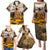 Veteran Dad Family Matching Puletasi and Hawaiian Shirt The Strength of a Soldier - The Heart of a Father