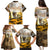 Veteran Dad Family Matching Puletasi and Hawaiian Shirt The Strength of a Soldier - The Heart of a Father