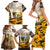 Veteran Dad Family Matching Short Sleeve Bodycon Dress and Hawaiian Shirt The Strength of a Soldier - The Heart of a Father