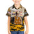 Veteran Dad Family Matching Short Sleeve Bodycon Dress and Hawaiian Shirt The Strength of a Soldier - The Heart of a Father
