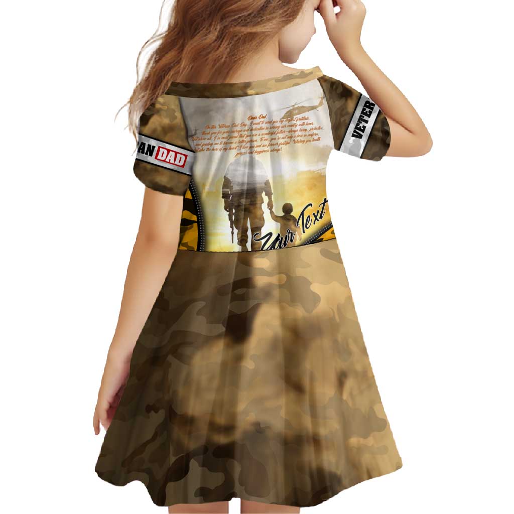 Veteran Dad Family Matching Summer Maxi Dress and Hawaiian Shirt The Strength of a Soldier - The Heart of a Father