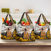 Veteran Dad Grocery Bag The Strength of a Soldier - The Heart of a Father