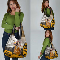 Veteran Dad Grocery Bag The Strength of a Soldier - The Heart of a Father