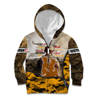 Veteran Dad Kid Hoodie The Strength of a Soldier - The Heart of a Father