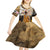 Veteran Dad Kid Short Sleeve Dress The Strength of a Soldier - The Heart of a Father