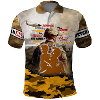 Veteran Dad Polo Shirt The Strength of a Soldier - The Heart of a Father