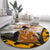 Veteran Dad Round Carpet The Strength of a Soldier - The Heart of a Father