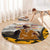 Veteran Dad Round Carpet The Strength of a Soldier - The Heart of a Father