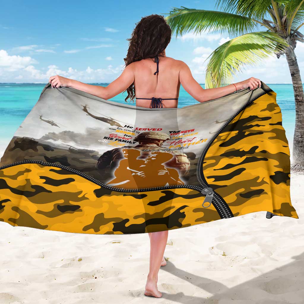 Veteran Dad Sarong The Strength of a Soldier - The Heart of a Father