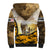 Veteran Dad Sherpa Hoodie The Strength of a Soldier - The Heart of a Father