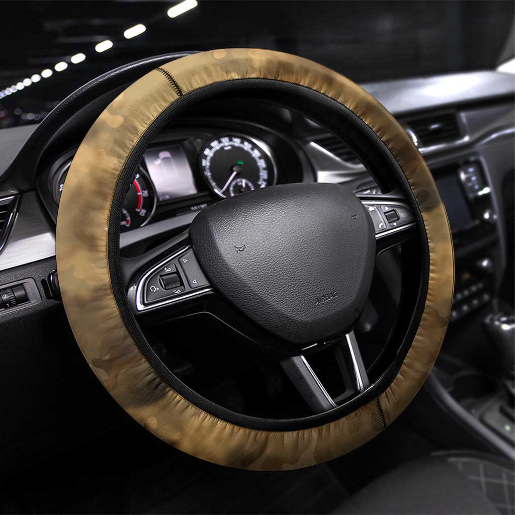 Veteran Dad Steering Wheel Cover The Strength of a Soldier - The Heart of a Father