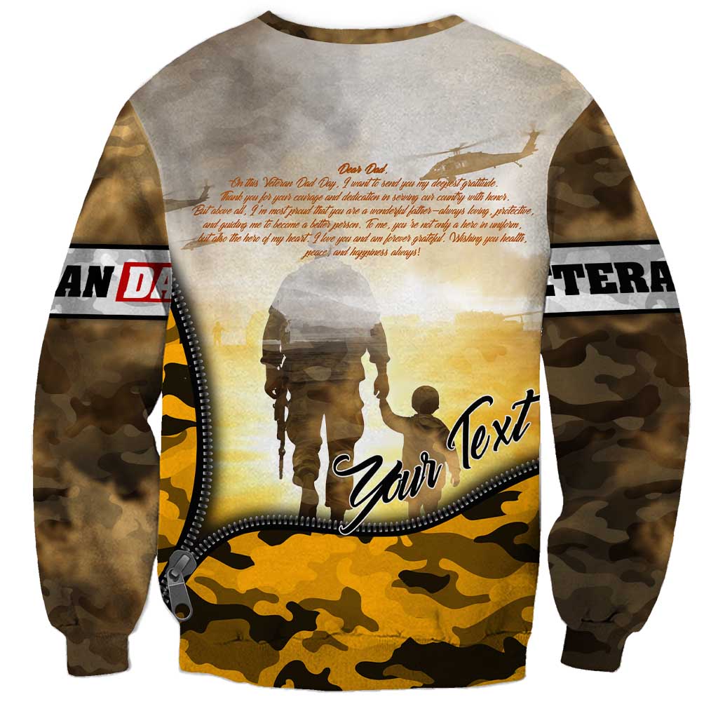 Veteran Dad Sweatshirt The Strength of a Soldier - The Heart of a Father