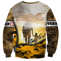 Veteran Dad Sweatshirt The Strength of a Soldier - The Heart of a Father