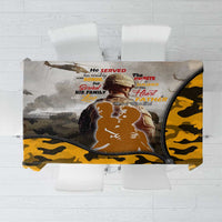 Veteran Dad Tablecloth The Strength of a Soldier - The Heart of a Father