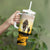 Veteran Dad Tumbler With Handle The Strength of a Soldier - The Heart of a Father