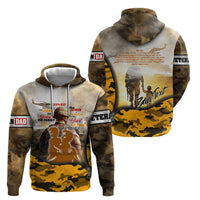 Veteran Dad Zip Hoodie The Strength of a Soldier - The Heart of a Father