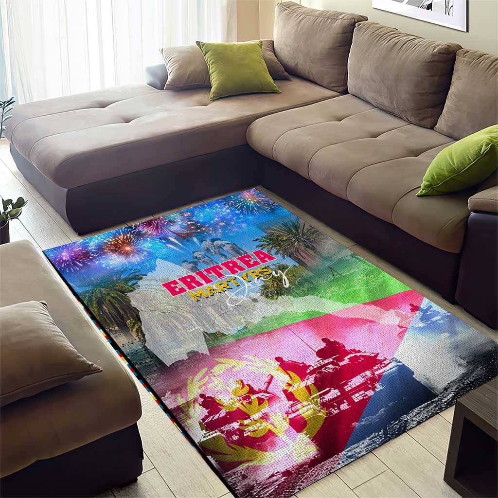 June 20 Eritrea's Martyrs Day Area Rug Honoring the Brave Celebrating the Nation