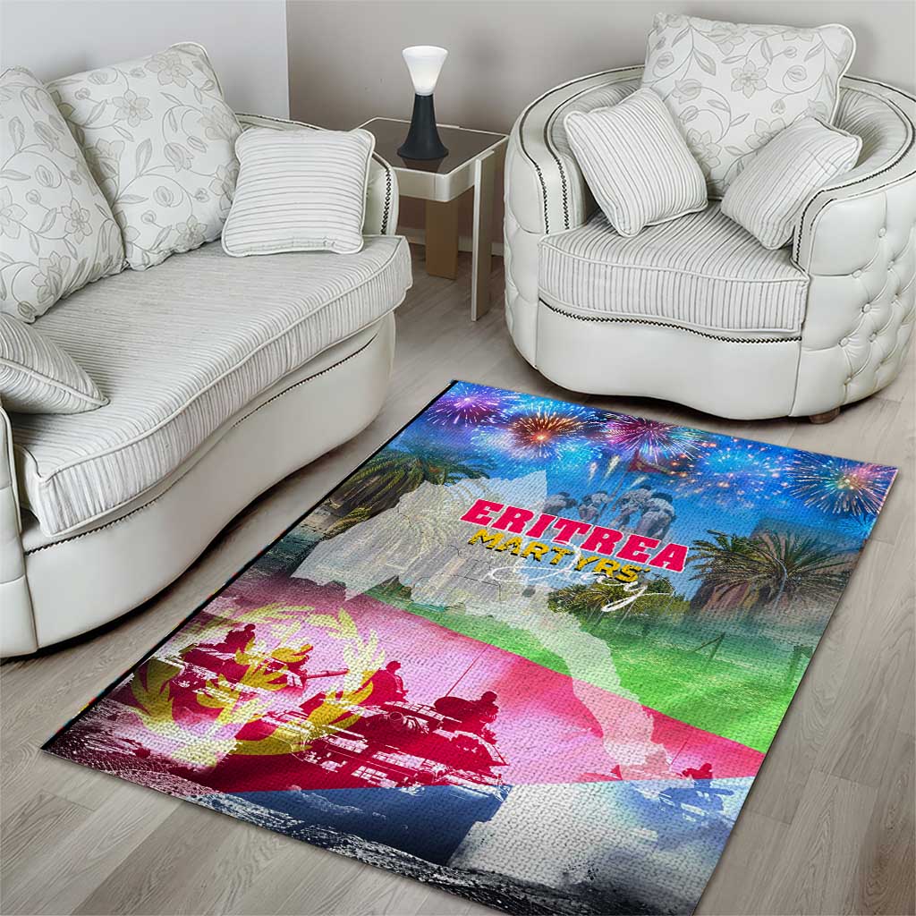 June 20 Eritrea's Martyrs Day Area Rug Honoring the Brave Celebrating the Nation