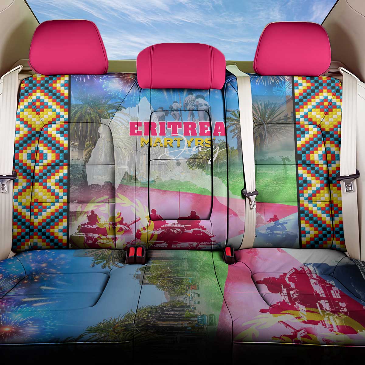 June 20 Eritrea's Martyrs Day Back Car Seat Cover Honoring the Brave Celebrating the Nation