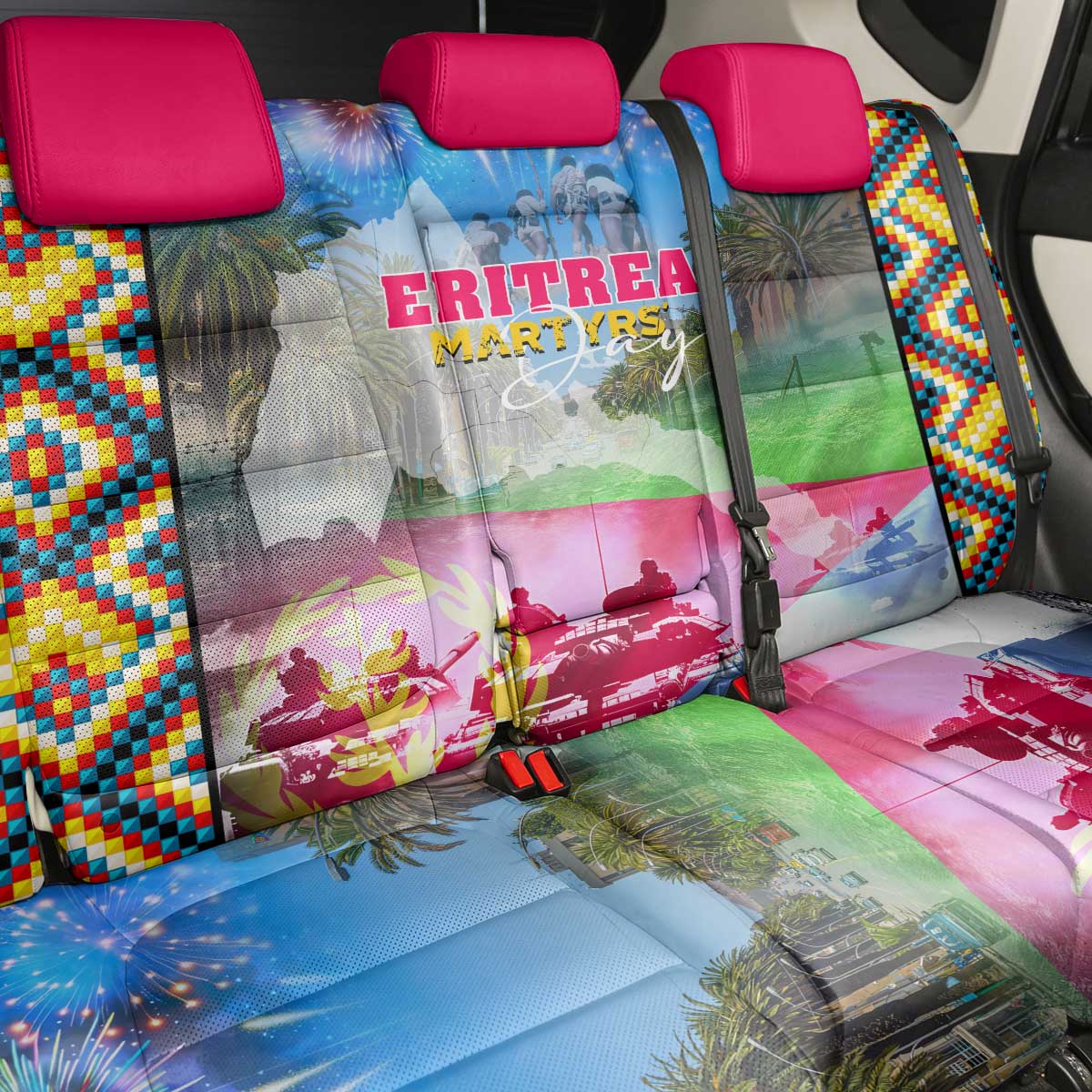June 20 Eritrea's Martyrs Day Back Car Seat Cover Honoring the Brave Celebrating the Nation