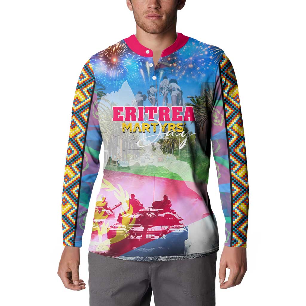 June 20 Eritrea's Martyrs Day Button Sweatshirt Honoring the Brave Celebrating the Nation