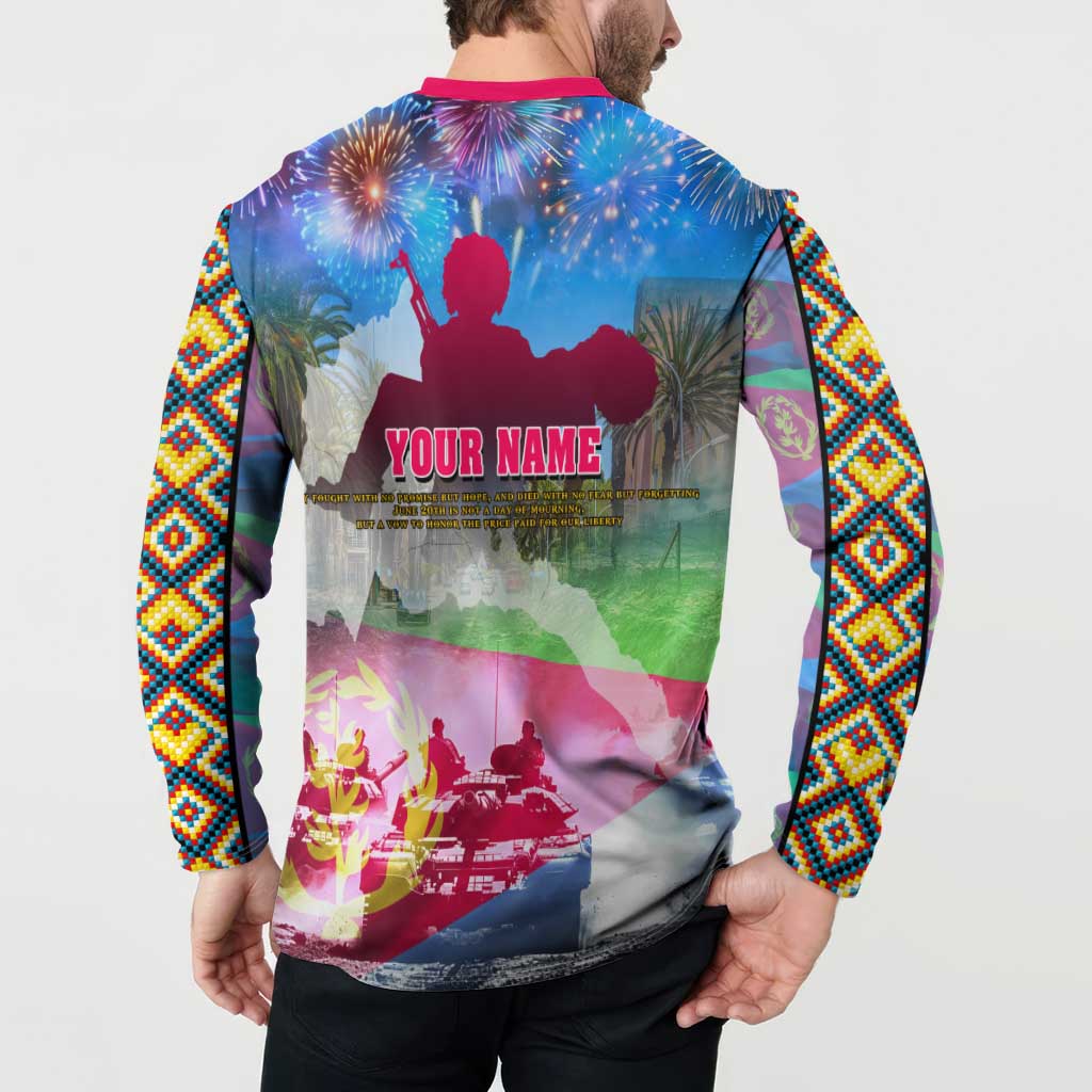 June 20 Eritrea's Martyrs Day Button Sweatshirt Honoring the Brave Celebrating the Nation