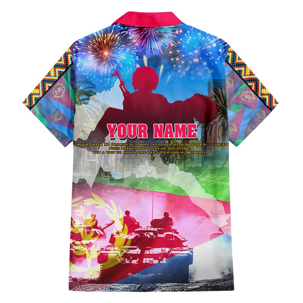June 20 Eritrea's Martyrs Day Family Matching Off Shoulder Maxi Dress and Hawaiian Shirt Honoring the Brave Celebrating the Nation