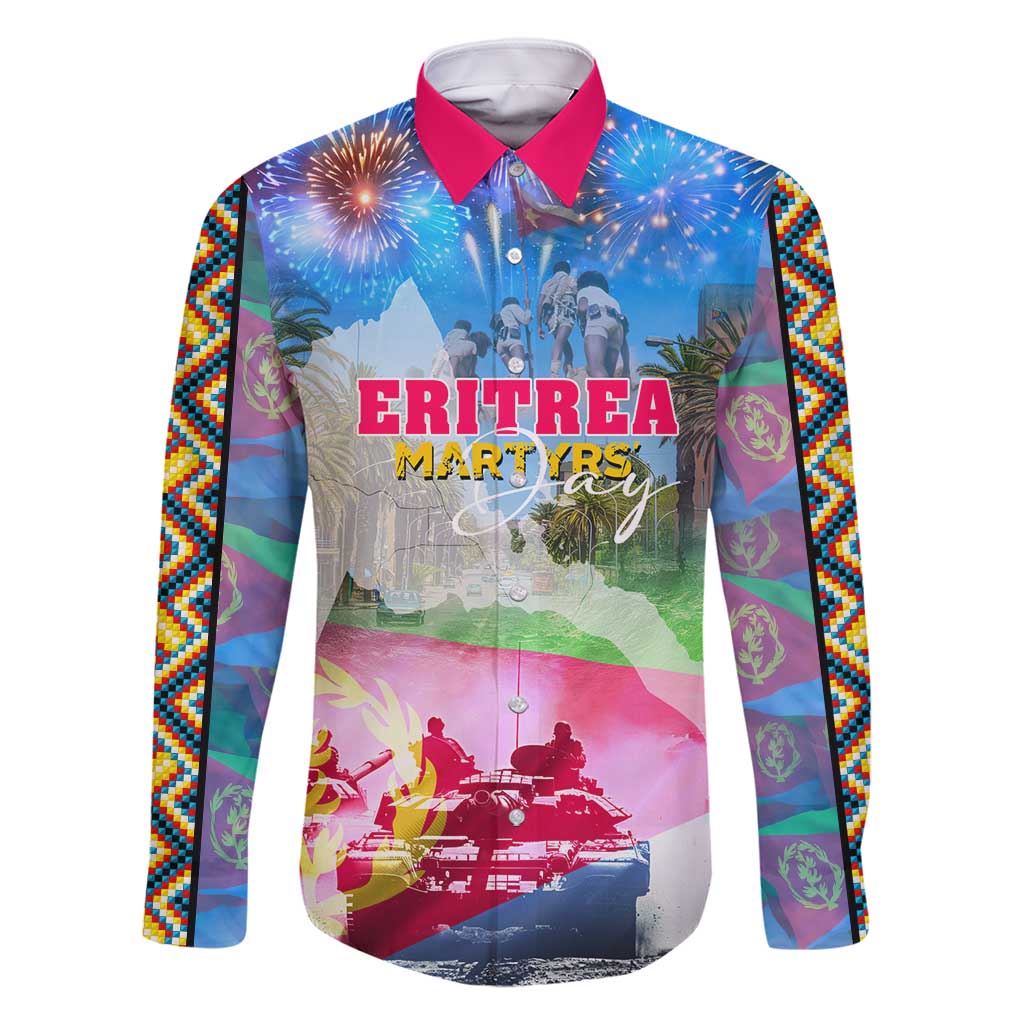June 20 Eritrea's Martyrs Day Family Matching Off Shoulder Maxi Dress and Hawaiian Shirt Honoring the Brave Celebrating the Nation