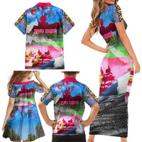June 20 Eritrea's Martyrs Day Family Matching Short Sleeve Bodycon Dress and Hawaiian Shirt Honoring the Brave Celebrating the Nation