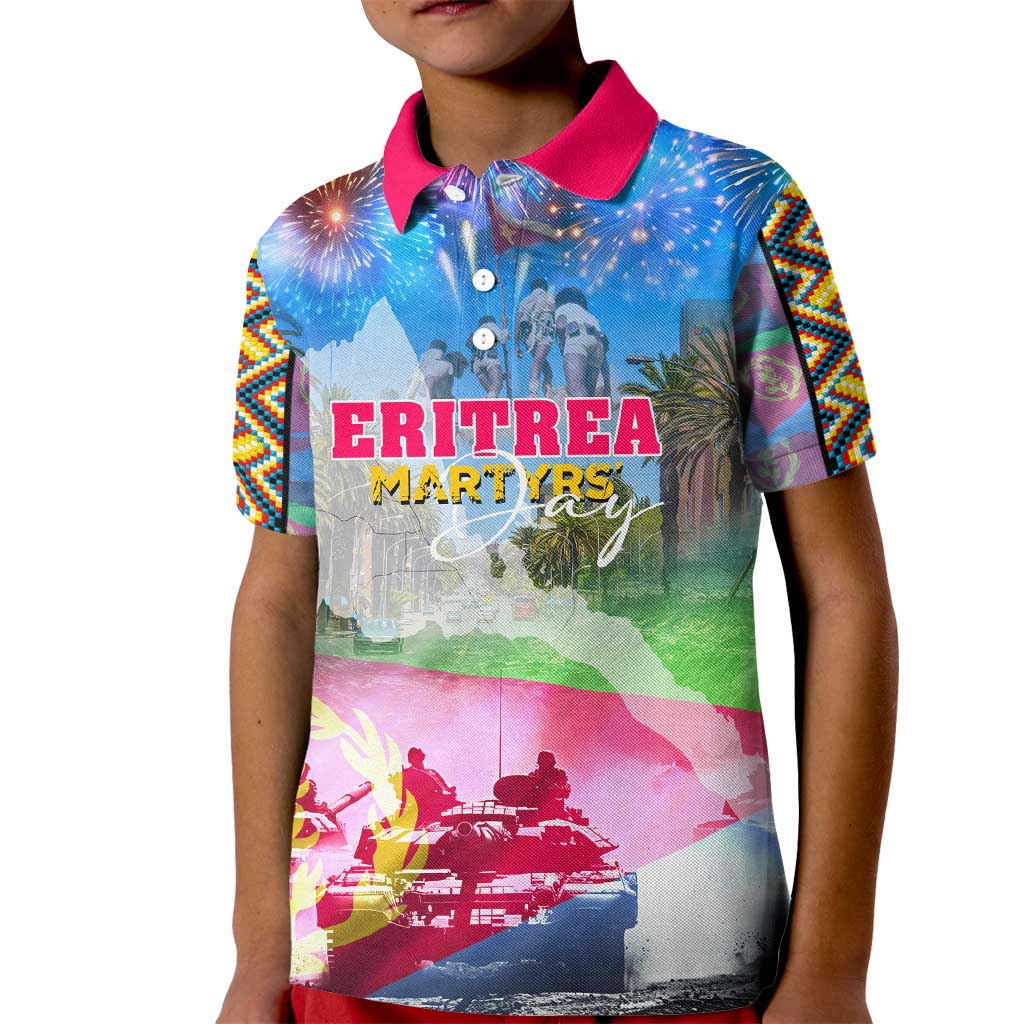 June 20 Eritrea's Martyrs Day Kid Polo Shirt Honoring the Brave Celebrating the Nation