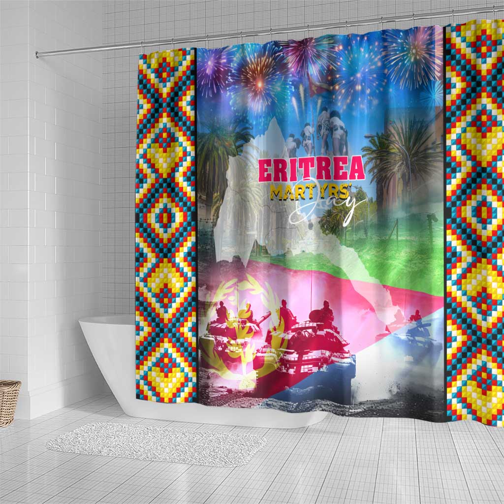 June 20 Eritrea's Martyrs Day Shower Curtain Honoring the Brave Celebrating the Nation