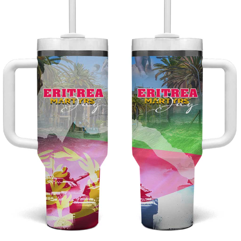 June 20 Eritrea's Martyrs Day Tumbler With Handle Honoring the Brave Celebrating the Nation