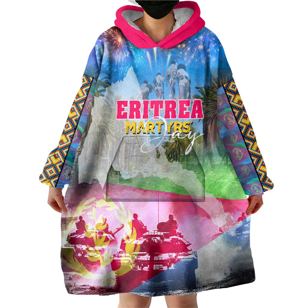 June 20 Eritrea's Martyrs Day Wearable Blanket Hoodie Honoring the Brave Celebrating the Nation