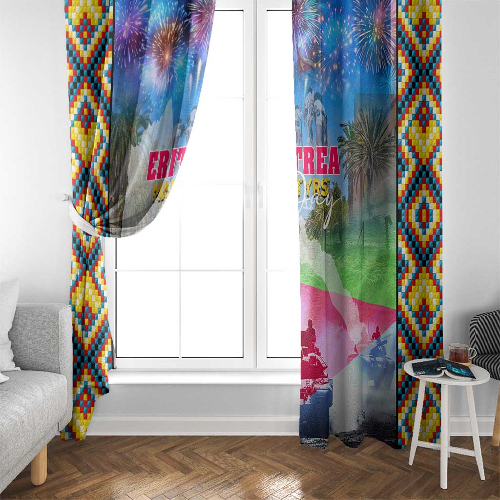 June 20 Eritrea's Martyrs Day Window Curtain Honoring the Brave Celebrating the Nation