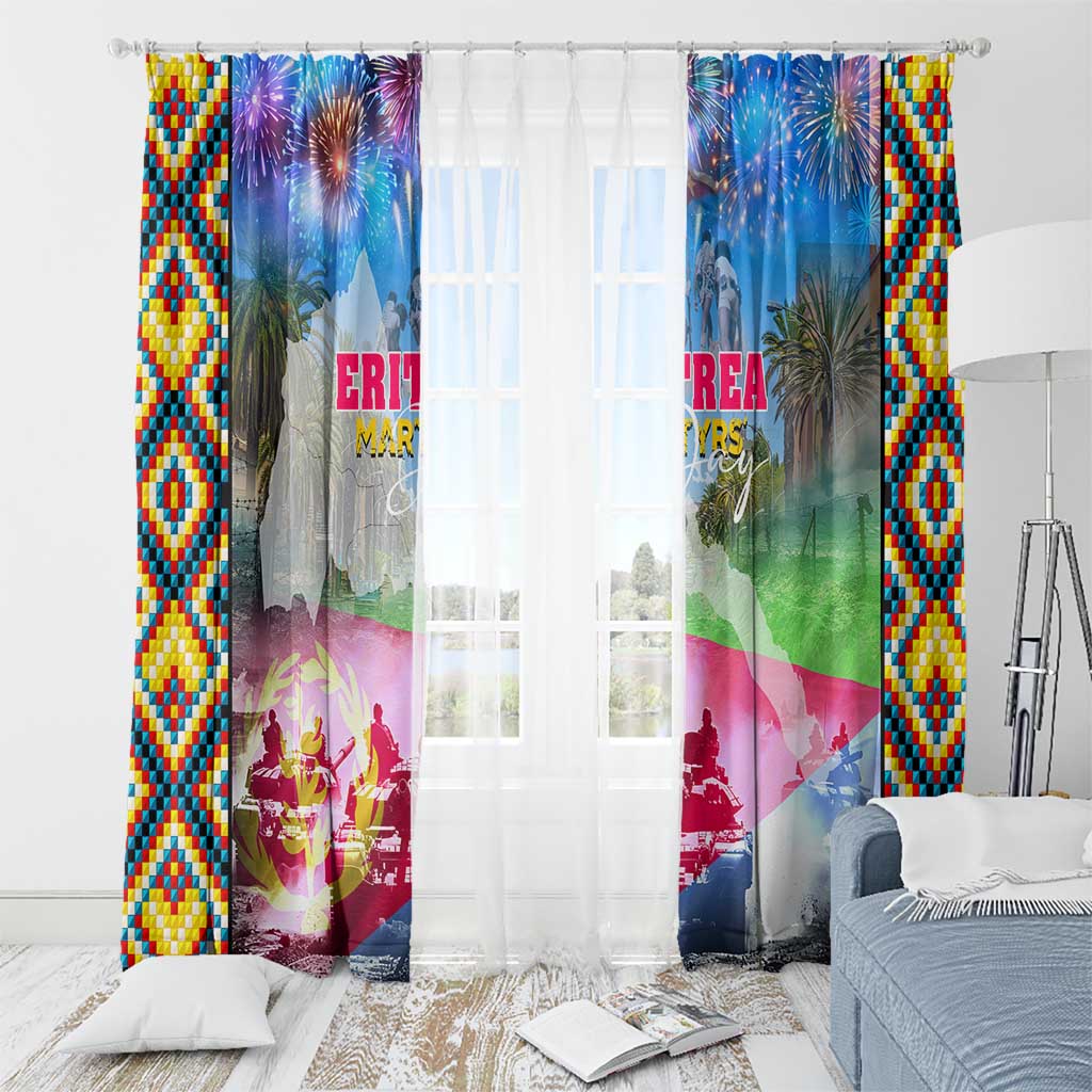June 20 Eritrea's Martyrs Day Window Curtain Honoring the Brave Celebrating the Nation