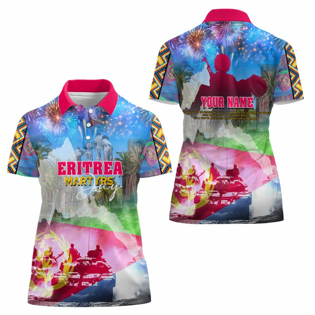 June 20 Eritrea's Martyrs Day Women Polo Shirt Honoring the Brave Celebrating the Nation