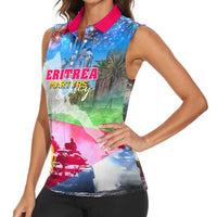 June 20 Eritrea's Martyrs Day Women Sleeveless Polo Shirt Honoring the Brave Celebrating the Nation