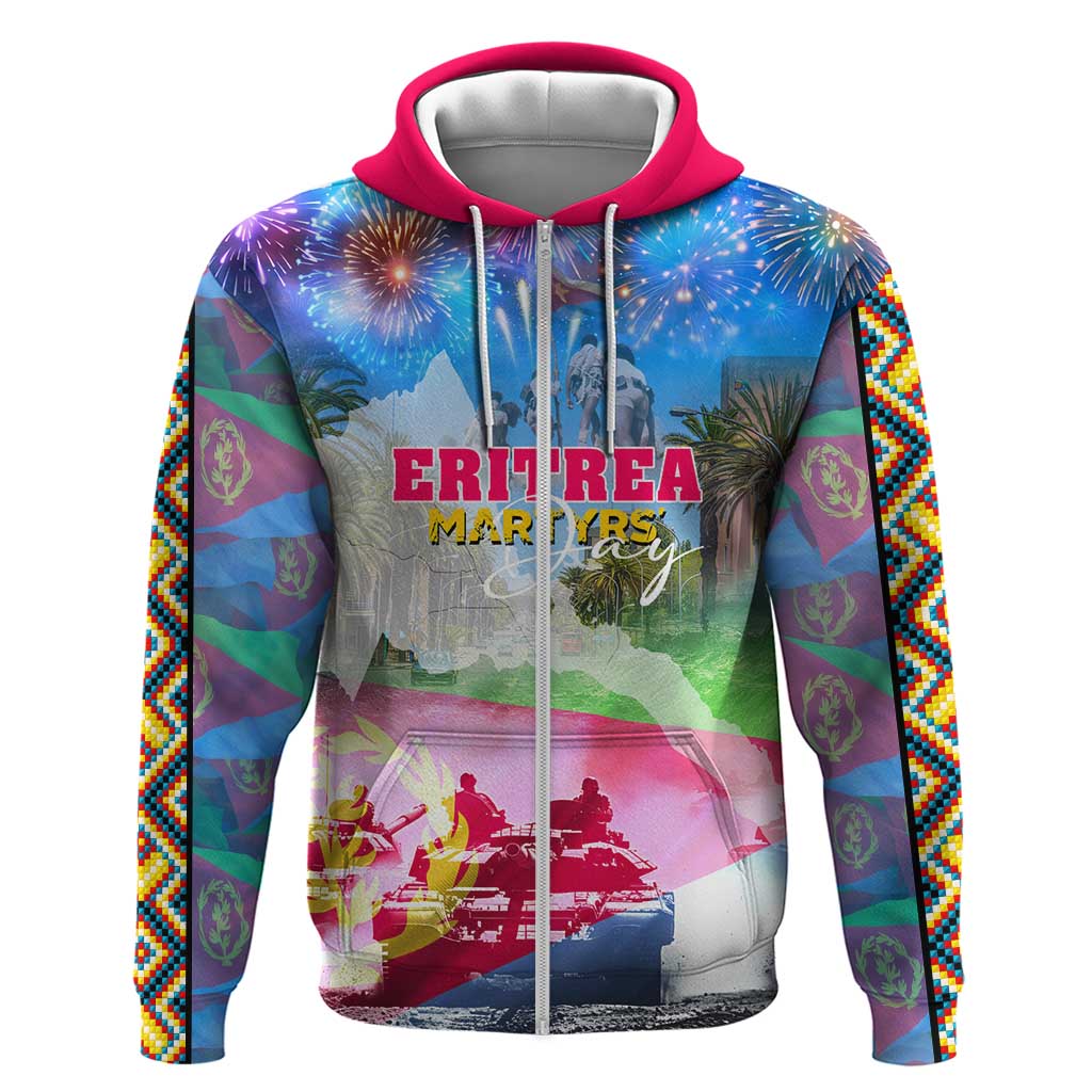 June 20 Eritrea's Martyrs Day Zip Hoodie Honoring the Brave Celebrating the Nation