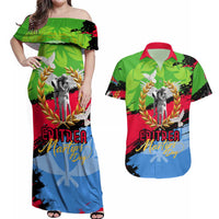 Eritrea Martyrs Live In Our Hearts Couples Matching Off Shoulder Maxi Dress and Hawaiian Shirt