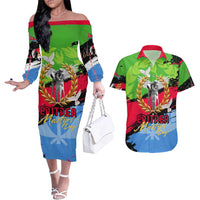Eritrea Martyrs Live In Our Hearts Couples Matching Off The Shoulder Long Sleeve Dress and Hawaiian Shirt