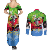 Eritrea Martyrs Live In Our Hearts Couples Matching Summer Maxi Dress and Long Sleeve Button Shirt