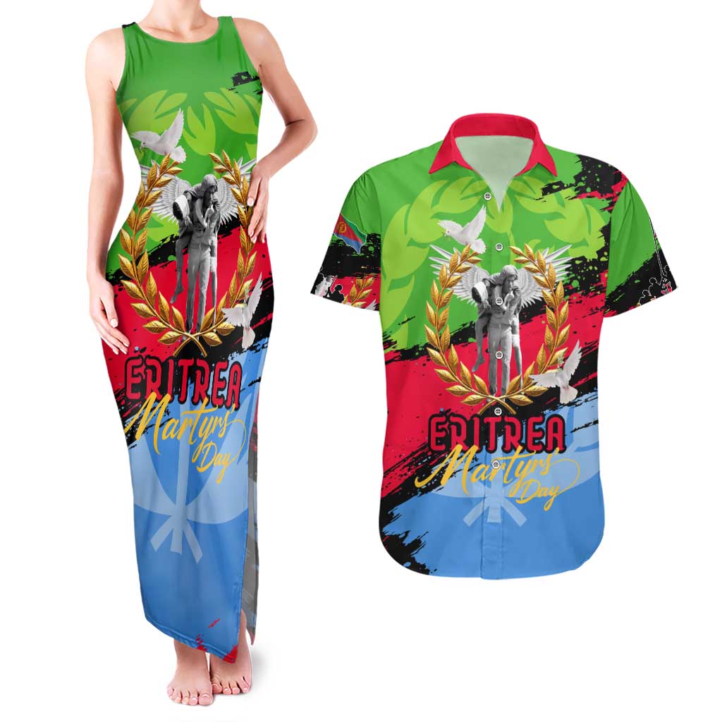 Eritrea Martyrs Live In Our Hearts Couples Matching Tank Maxi Dress and Hawaiian Shirt