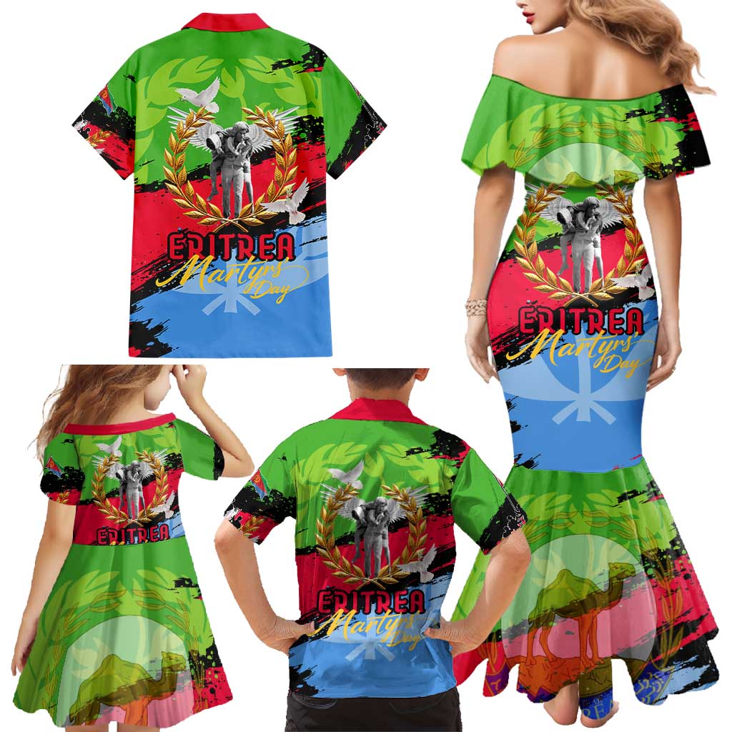Eritrea Martyrs Live In Our Hearts Family Matching Mermaid Dress and Hawaiian Shirt