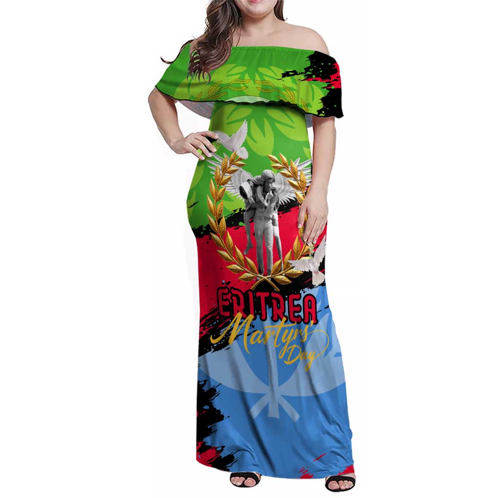 Eritrea Martyrs Live In Our Hearts Family Matching Off Shoulder Maxi Dress and Hawaiian Shirt