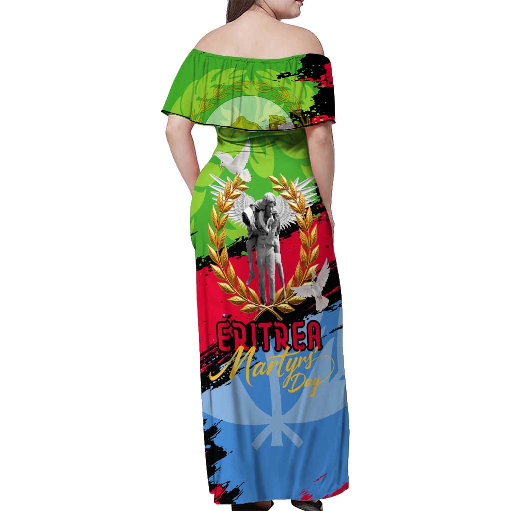 Eritrea Martyrs Live In Our Hearts Family Matching Off Shoulder Maxi Dress and Hawaiian Shirt