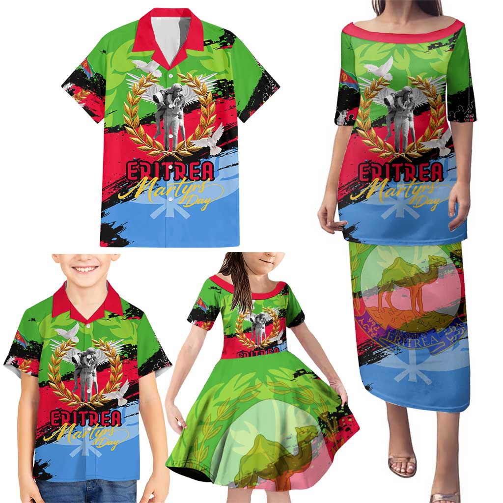 Eritrea Martyrs Live In Our Hearts Family Matching Puletasi and Hawaiian Shirt