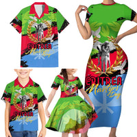 Eritrea Martyrs Live In Our Hearts Family Matching Short Sleeve Bodycon Dress and Hawaiian Shirt