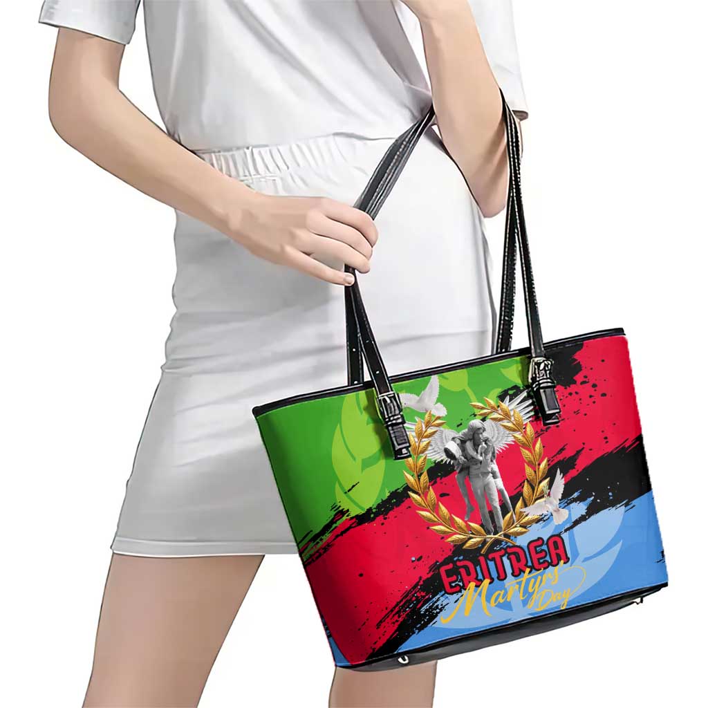 Eritrea Martyrs Live In Our Hearts Leather Tote Bag